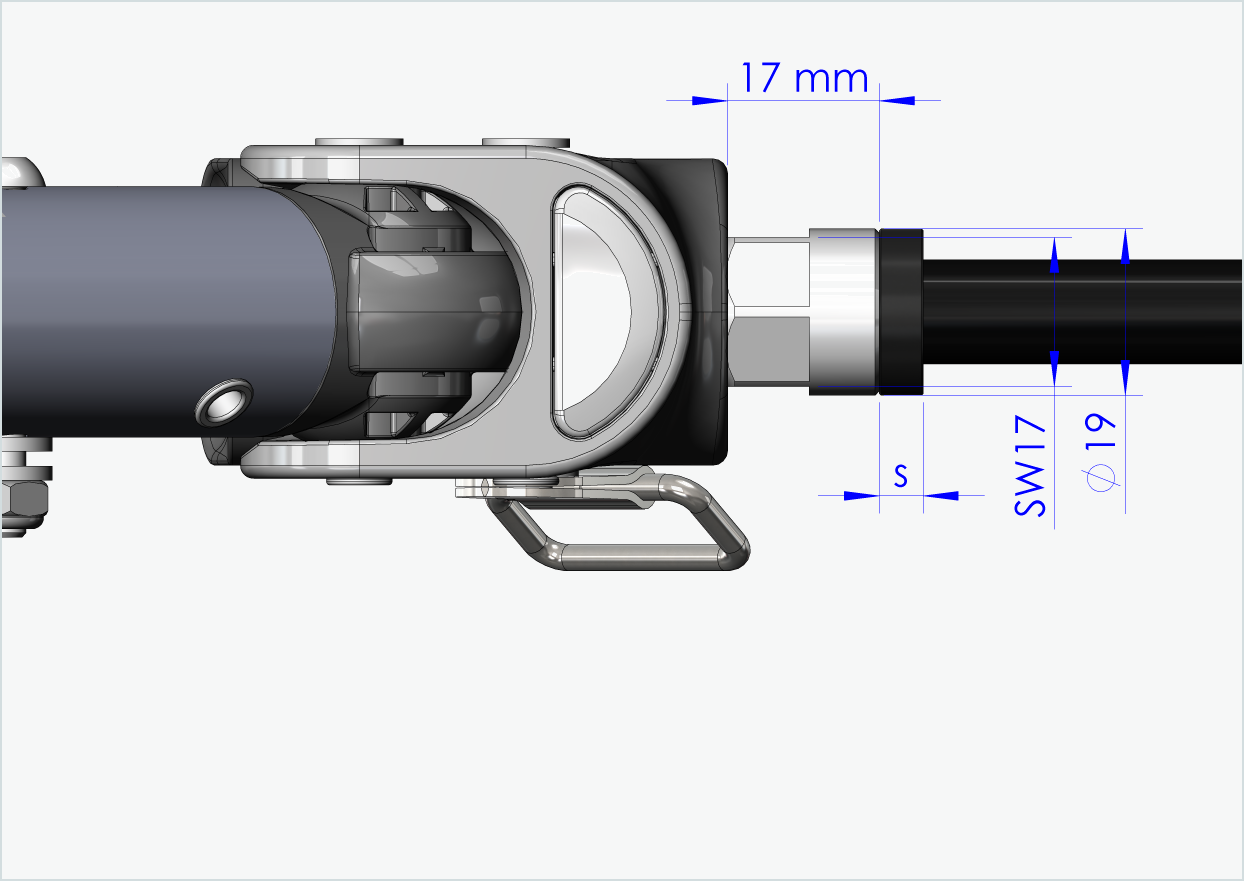 Steckachse mit Adapter / M12 x 1.50 | für Croozer Anhänger ab 2018