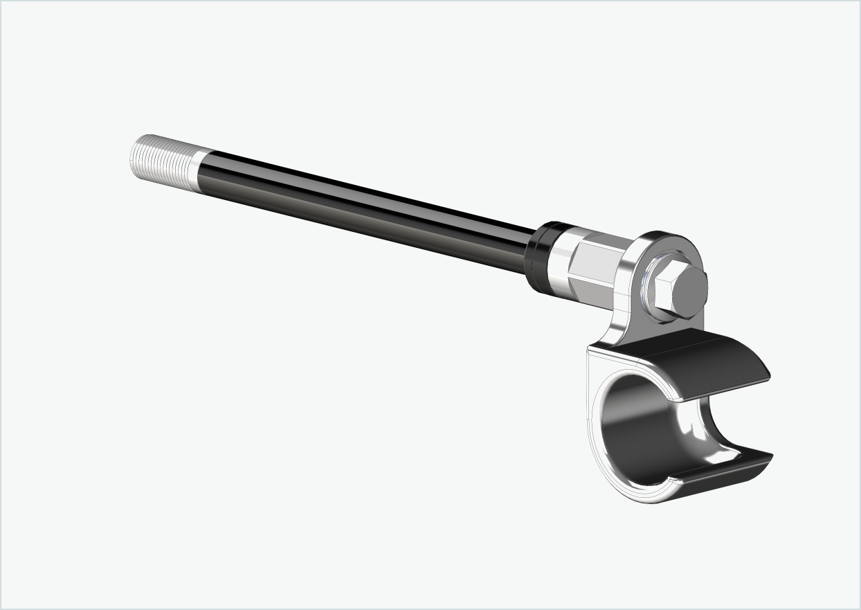 Steckachse Syntace (X-12) mit Adapter Universal / M12 x 1.00