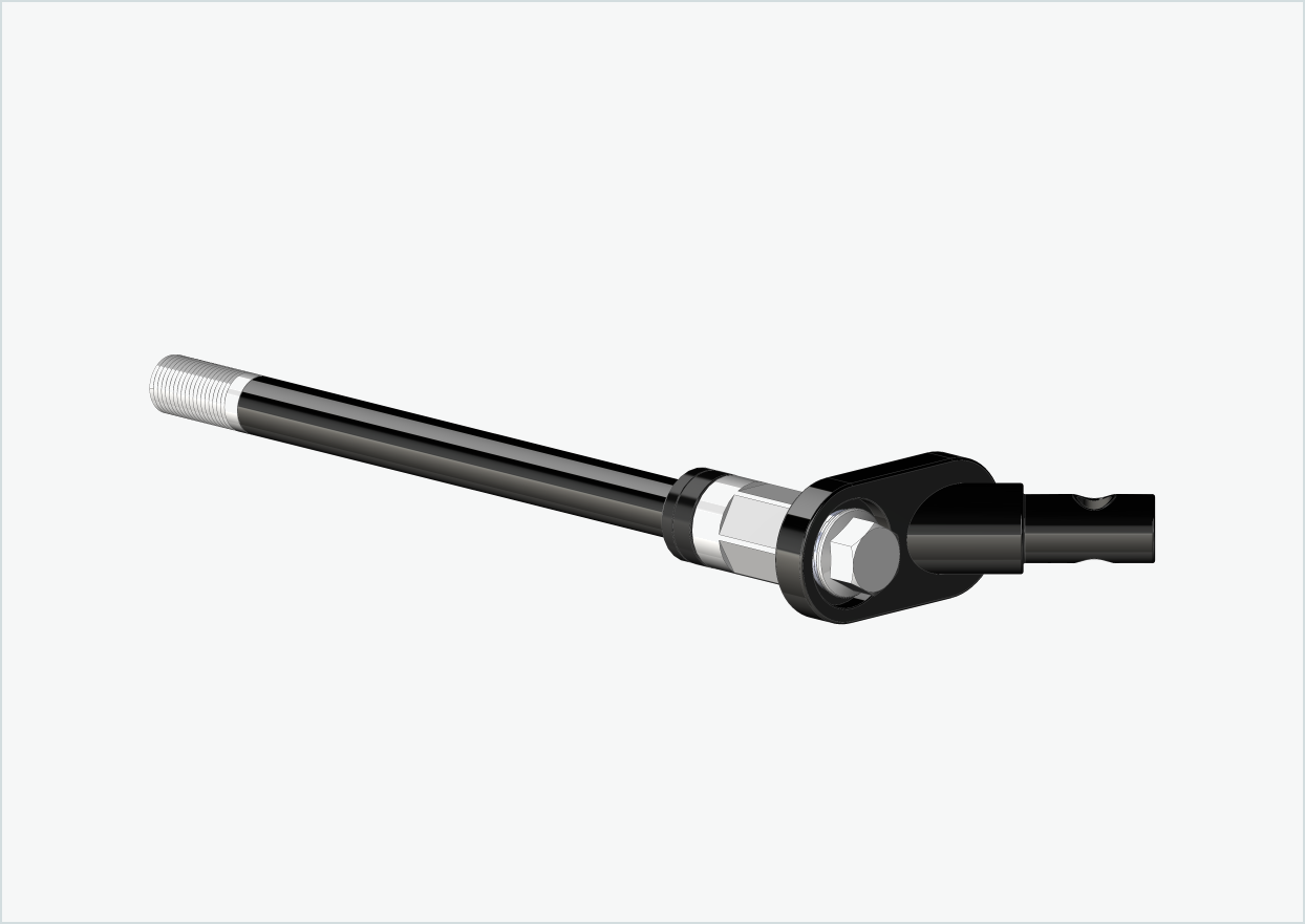 Steckachse Syntace (X-12) mit Adapter Universal / M12 x 1.00