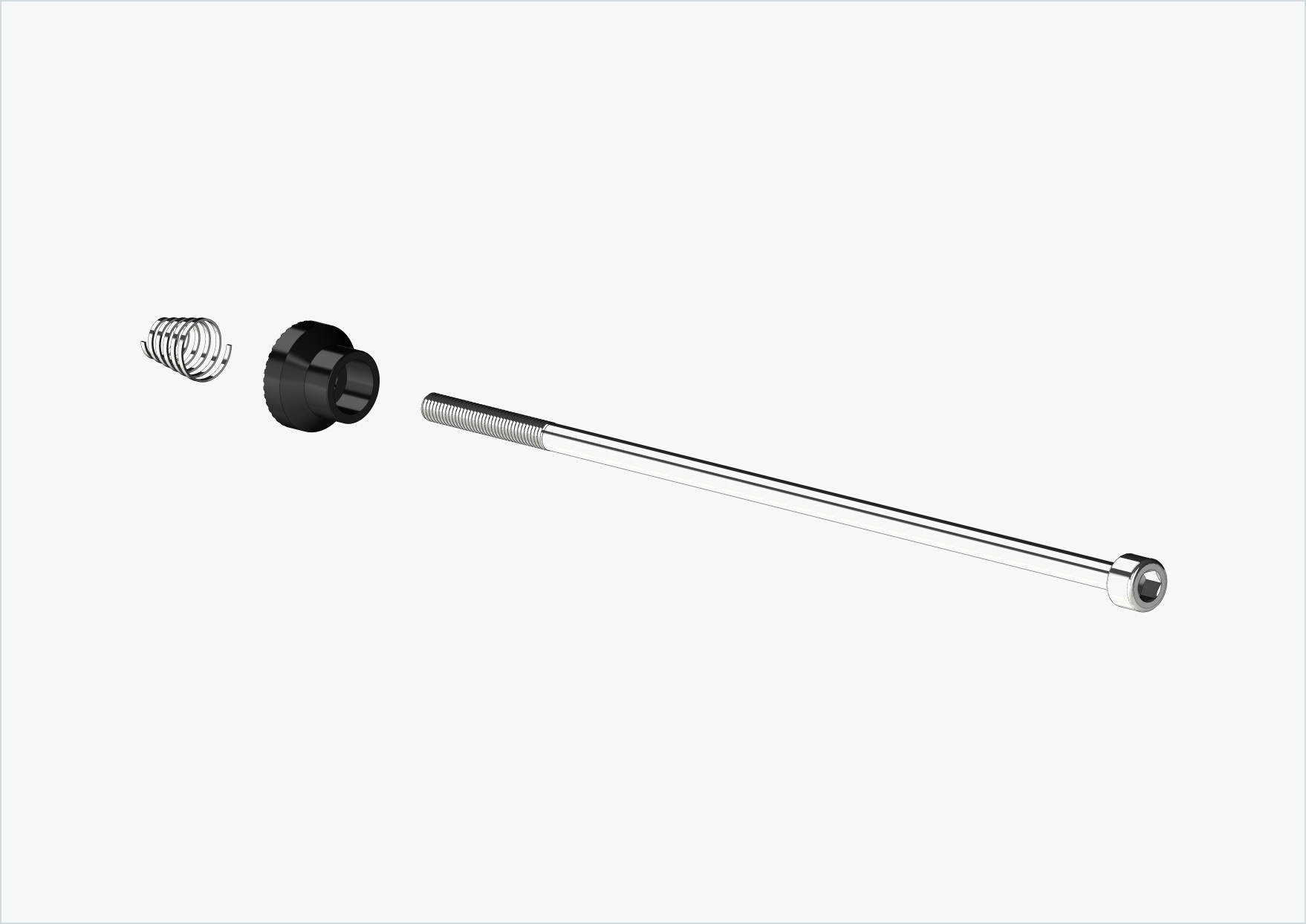 Achse für Schnellspanner | Klemmbereich 154mm–165mm