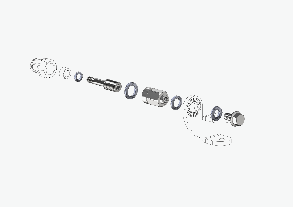 Adapter Universal für HASE PINO mit Rohloff Speedhub A12 | passend für Thule, Qeridoo, Burley, Prophete, Hamax, Trixie u.v.a.