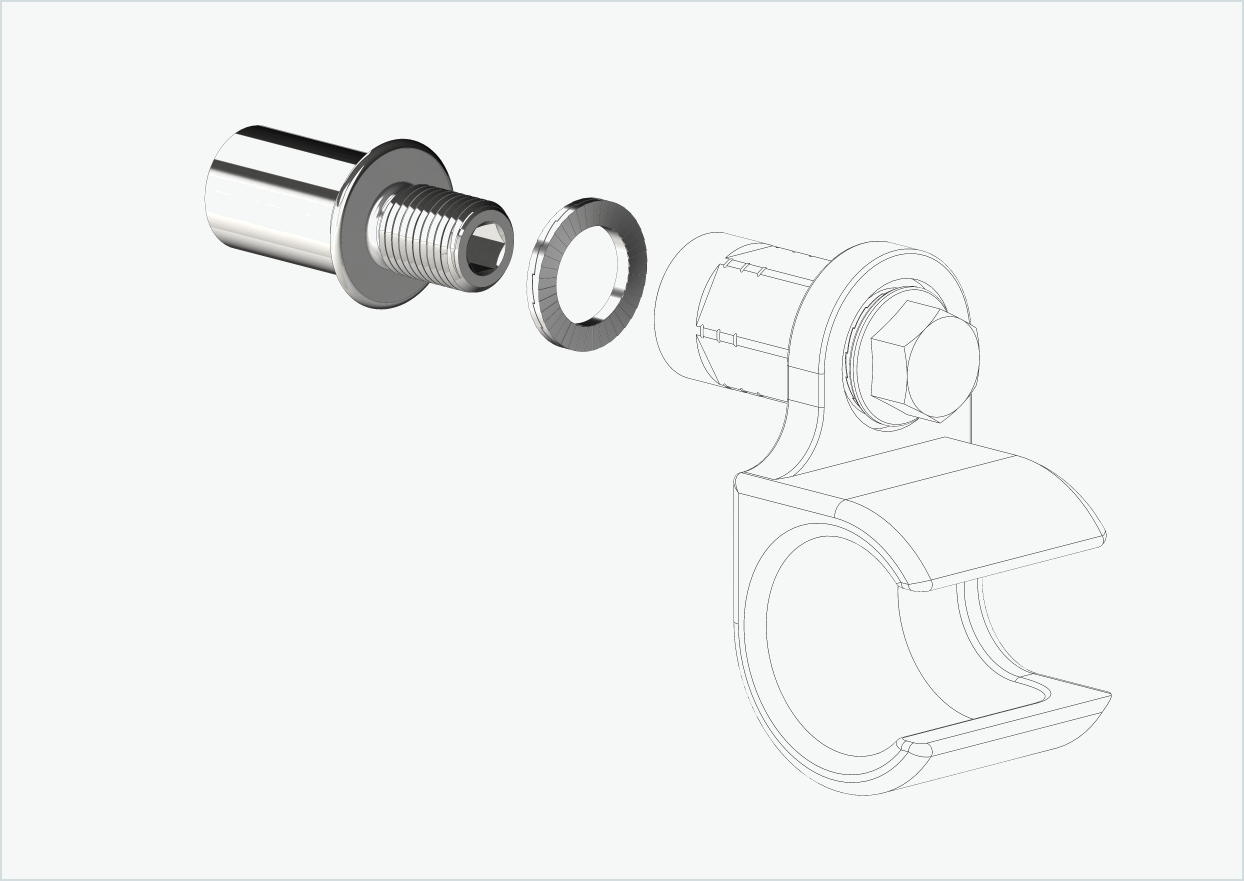 Gewindeadapter lang - M12 x 1.25 | passend für COWBOY - Cross - Cross ST