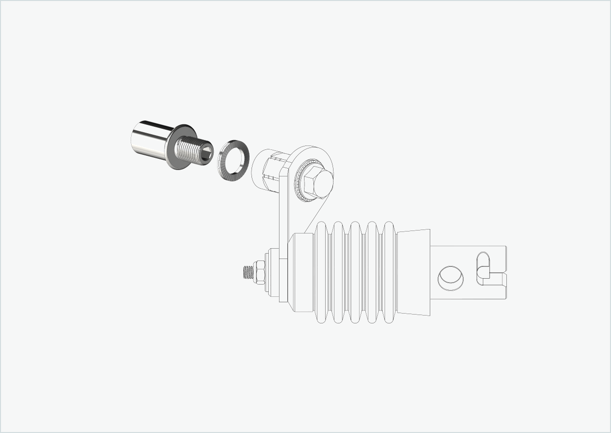 Gewindeadapter lang - M12 x 1.25 | passend für COWBOY - Cross - Cross ST