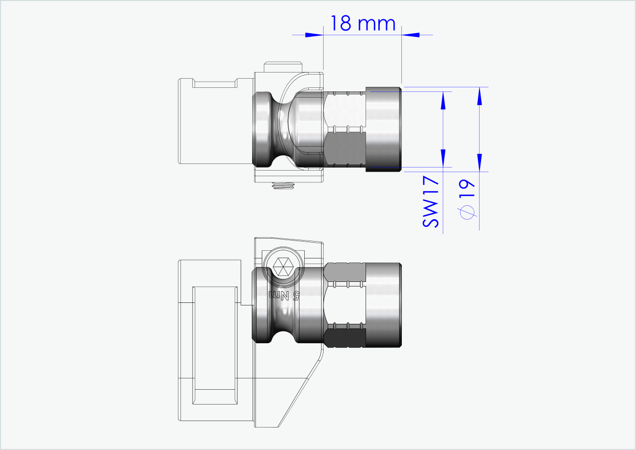 Vollachsen Adapter - M12 x 1.25 | für Leggero (BECCO)