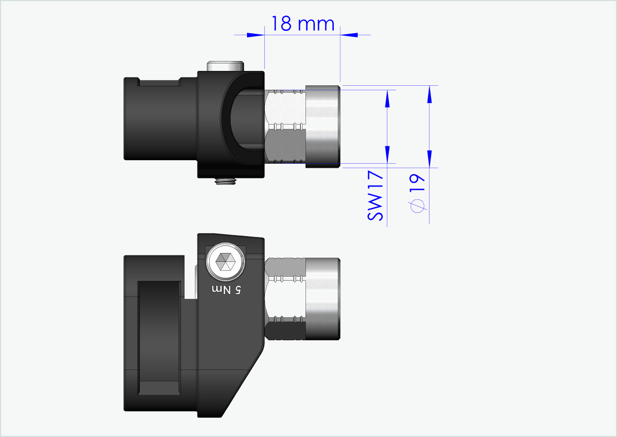 Vollachsen Adapter - FG 10.5 - (13/32 x 26)  | für Leggero (BECCO)