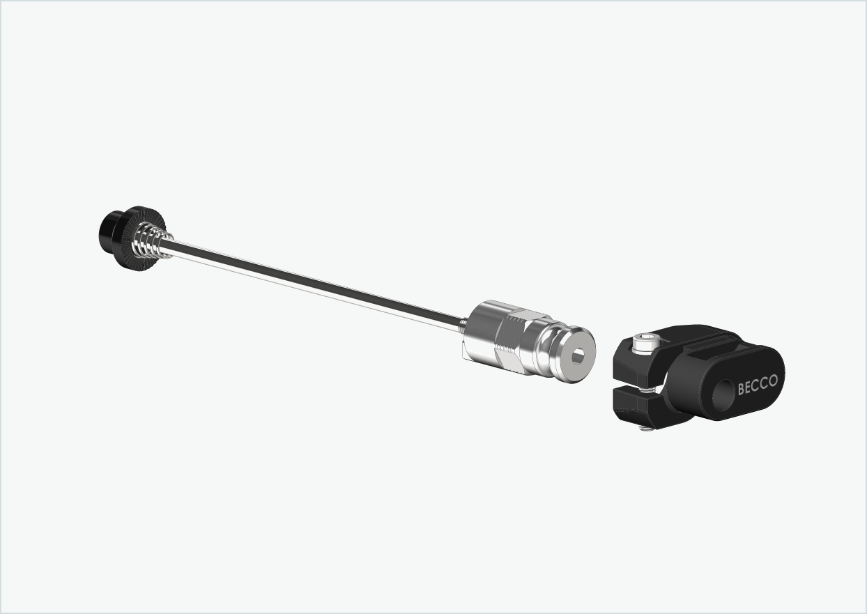 Schnellspannachse mit Adapter für Leggero mit BECCO-System | Klemmlänge 143mm - 153mm