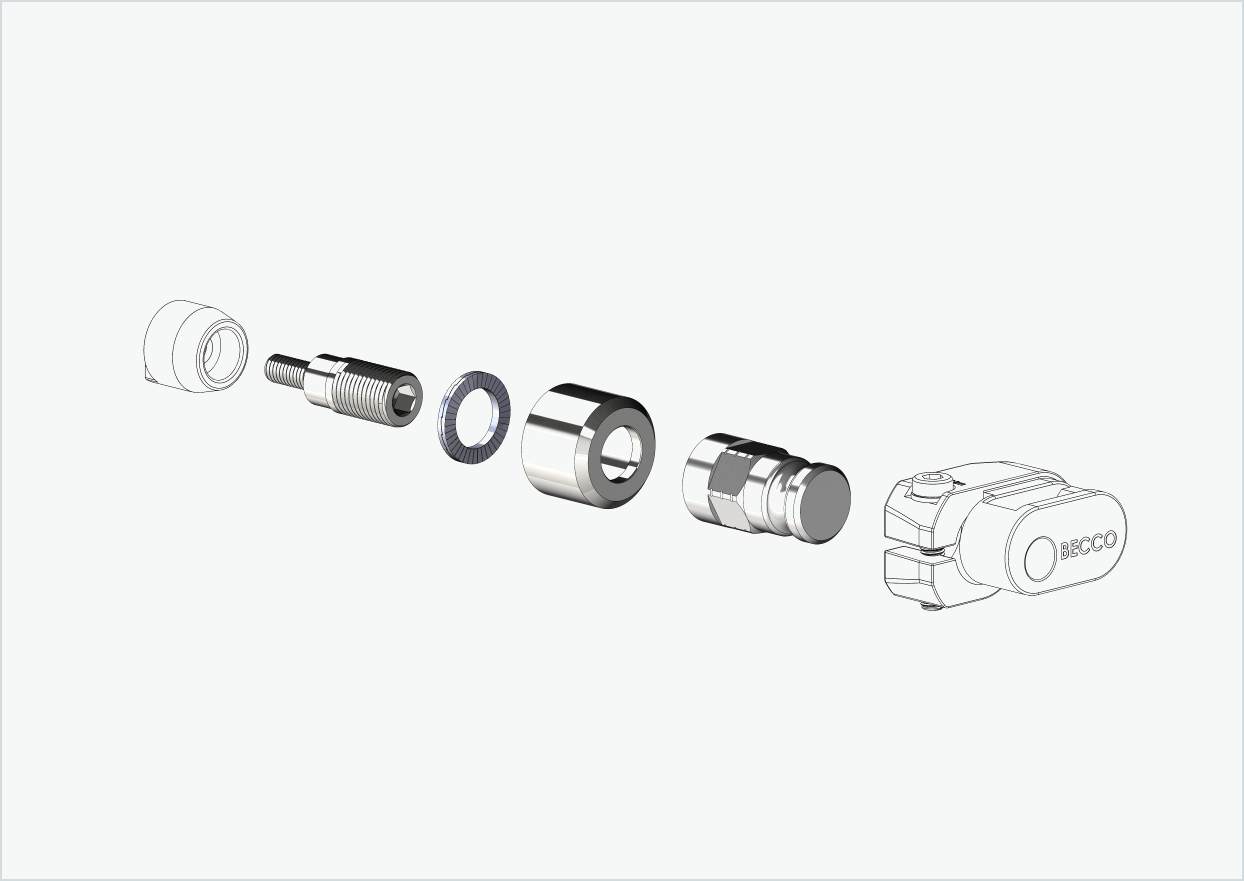 Adapter für HYENA-HRN-Motor | passend für Leggero mit BECCO-System