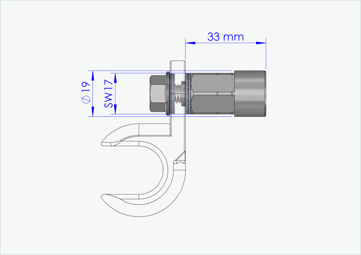 Vollachsen Adapter - M14 x 1.50 | für Thule, Qeridoo, Burley, Hamax u.v.a.