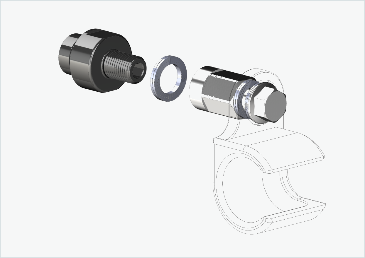 Gewindeadapter - M12 x 1.25 | passend für ORBEA Diem 10 und 20