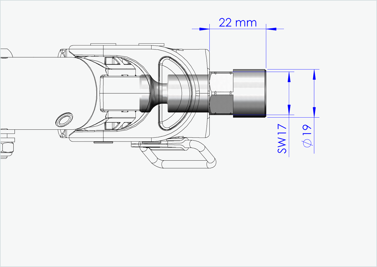 Vollachsen Adapter - M14 x 1.50 | für Croozer Anhänger ab 2018