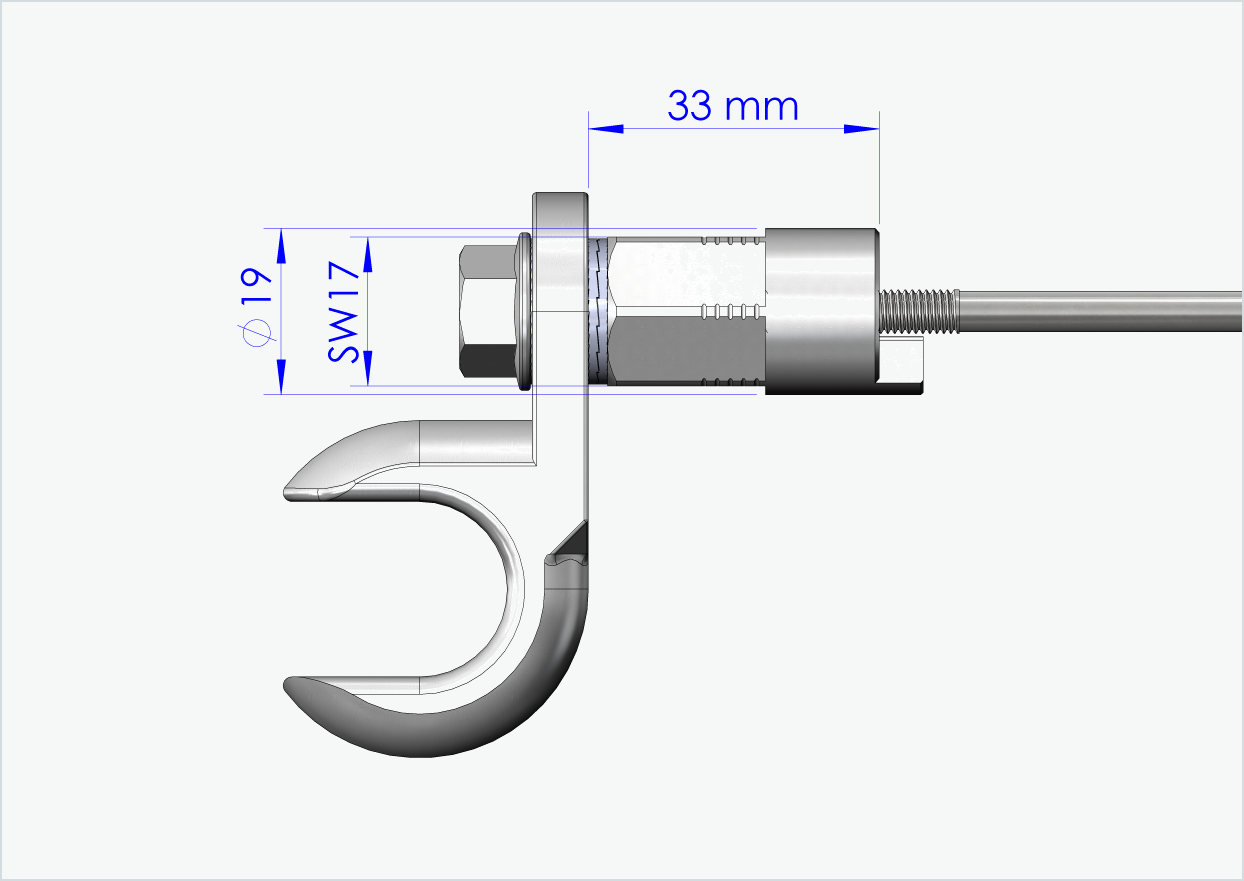 Schnellspannachse mit Adapter Universal | Klemmlänge 154mm - 165mm